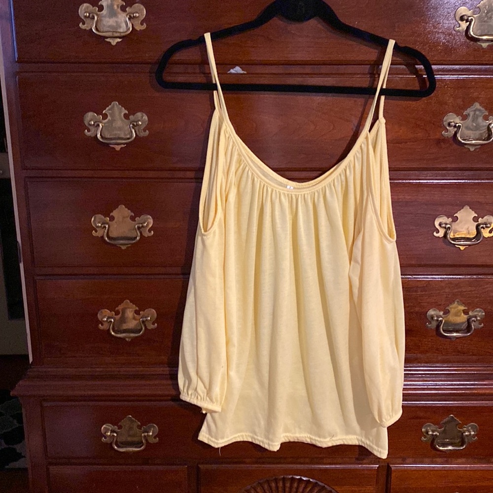 Ladies yellow size small, tunic. $10.00